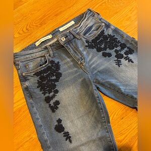 Pilcro embroidered Jeans- size 28 Rare